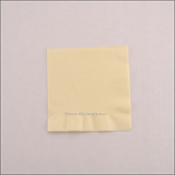 Yellow Colored Beverage Napkin