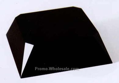 1-1/2"x5" Black Optic Crystal Base (4 Square Inch Top)