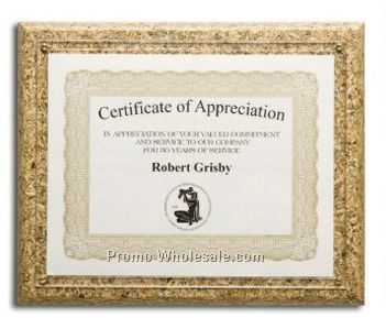 11"x13-1/2" Slide-in Dakota Burl Certificate Plaques (Natural)