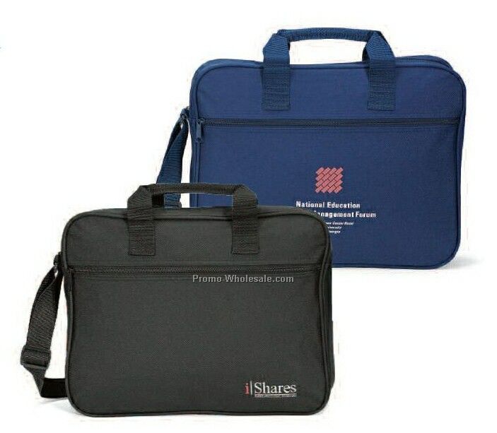 15-1/2"x3"x12" Navy Blue Professional Portfolio