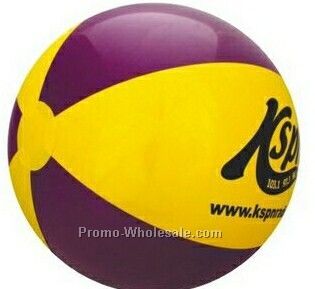 16" Inflatable Purple & Yellow Beach Ball