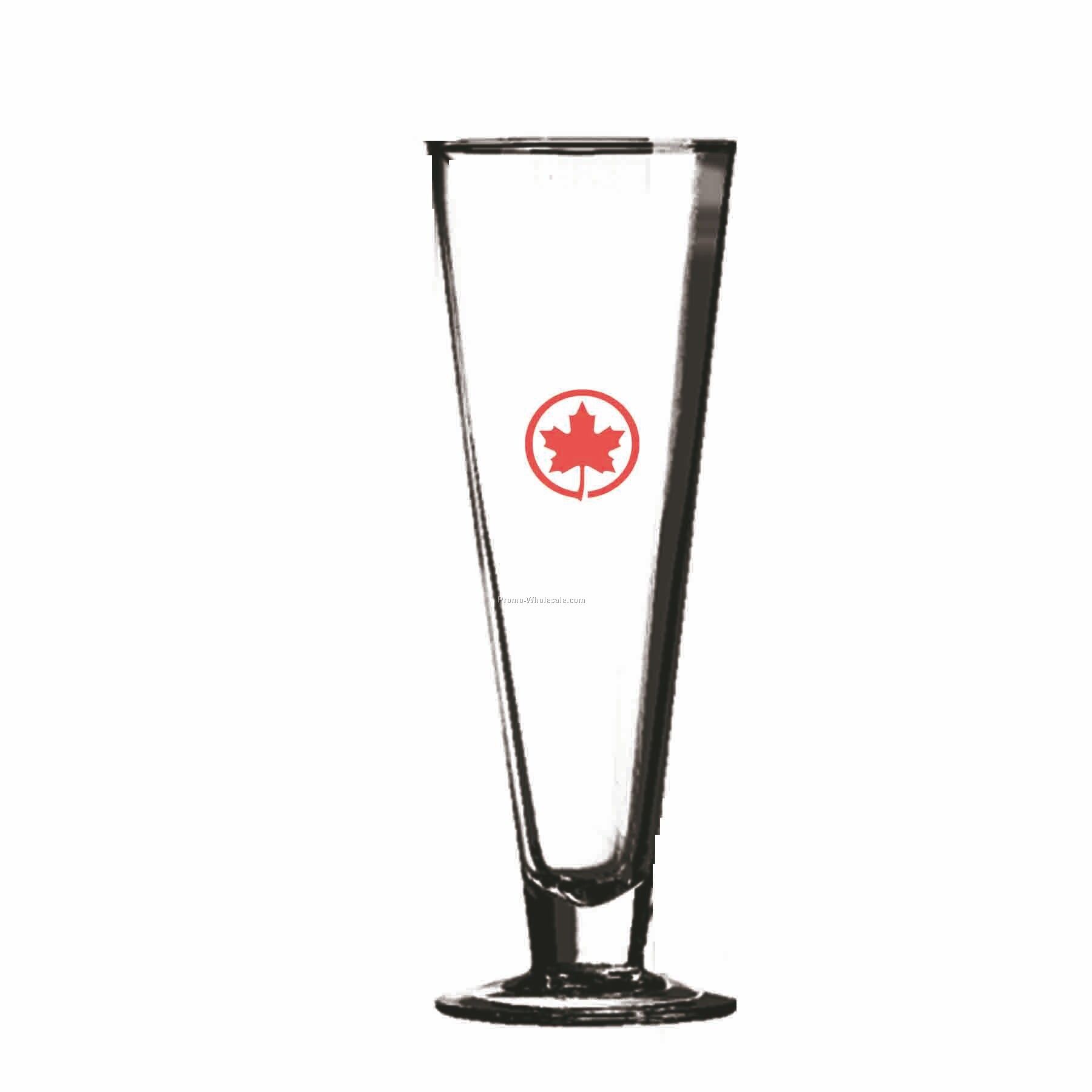 16 Oz. Crystal Pilsner Beer Glass W/ Inclined Sides (Printed)