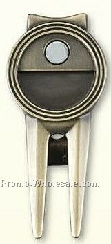 2-1/2" Divot Tool W/ 7/8" Ball Marker (Divot 7)