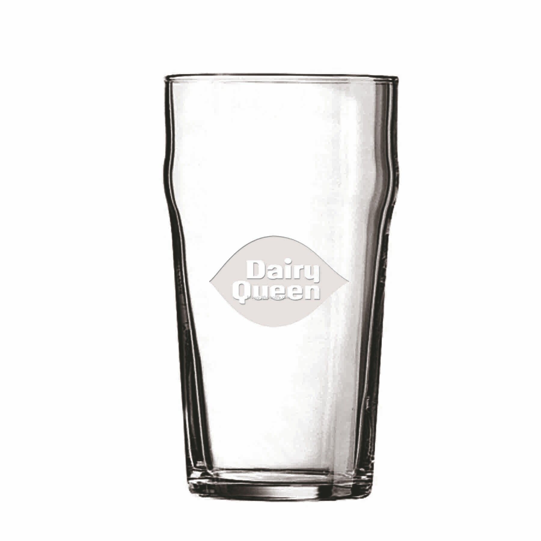 20 Oz. Crystal Pilsner Beer Glass W/ Bumped Sides (Deep Etch)