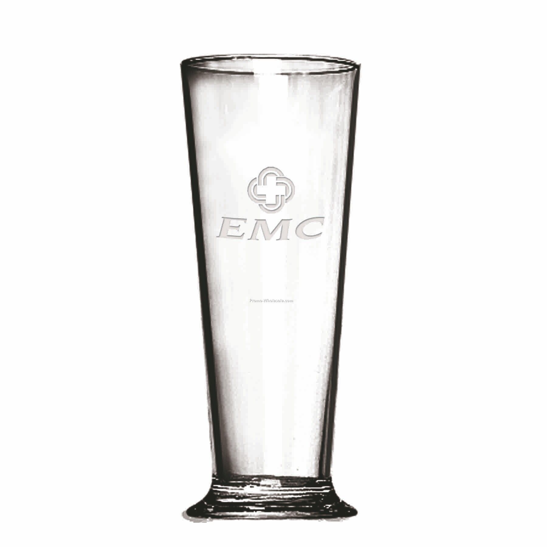 21-3/4 Oz. Crystal Pilsner Beer Glass W/ Round Base (Deep Etch)