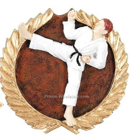 3-1/4" Karate High Relief Resin Plaque Mount