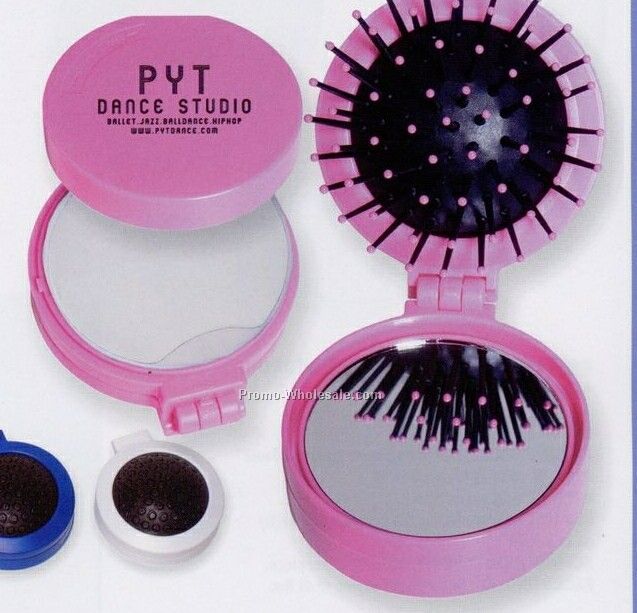 3 In 1 Mirror / Hair Brush / Soap Film Sheets Kit