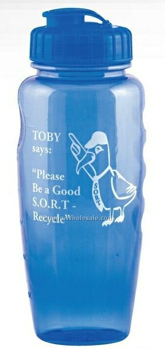 30 Oz. Poly-clear Gripper Bottle