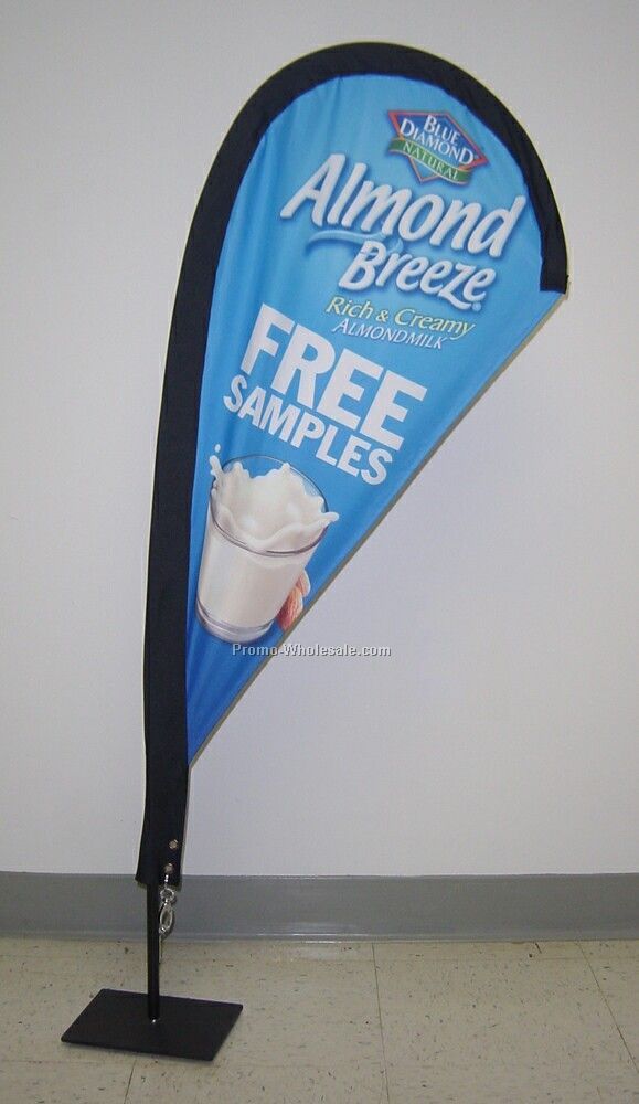 4 Ft Double Sided Teardrop Banner System (Complete)