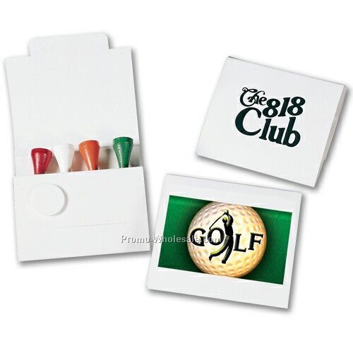 4 Tee Golf Pack W/ Ball Marker