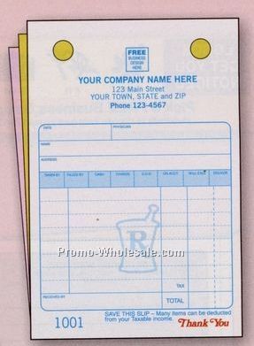 4"x6" 2 Part Pharmacy Register Form