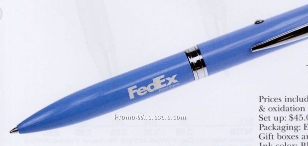 5-3/4"x1/2" Spot Light Logo Ballpoint Pen