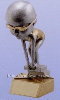 6" Bobble Head Award (Female Swimmer)