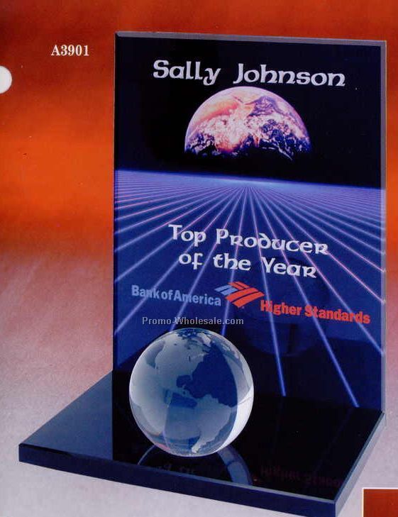 6"x8" Nanobrite Globe Award