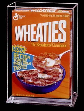 Acrylic Wheaties Box Display Case W/ Mirror Back (1/4" Base)