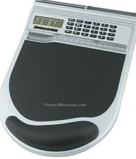 All-in-1 Buddy Mouse Pad W/ Calculator & Wrist Rest