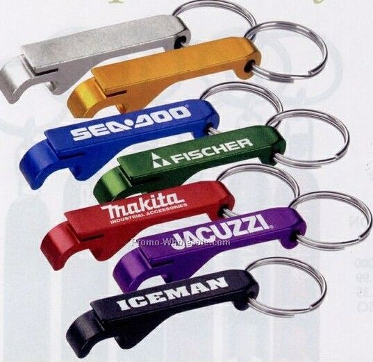 Aluminum Bottle/ Can Opener With Key Ring