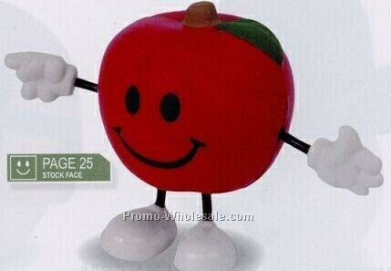 Apple Figure Stress Reliever - Fire