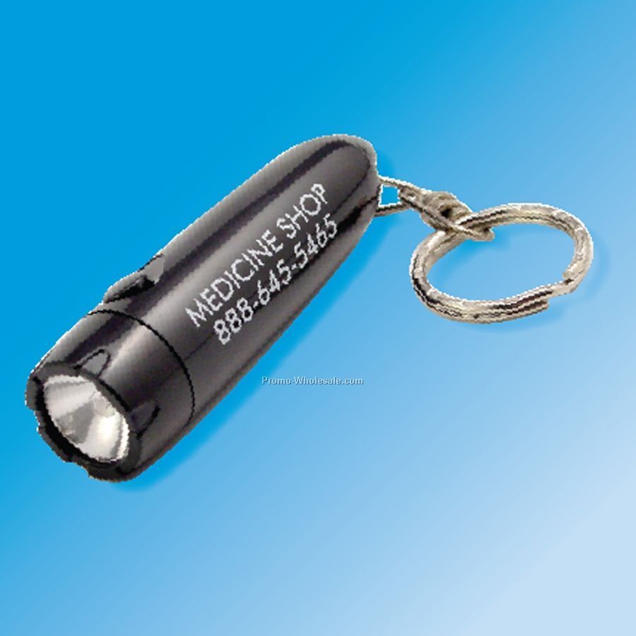 Bullet Flashlight With Key Ring