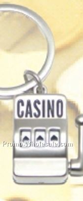 Casino Key Ring With Working Slot Machine