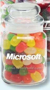 Chocolate Earth/ Sport Balls 5 Oz. Round Glass Candy Jar