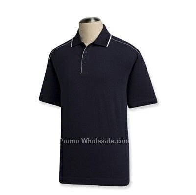 Cutter & Buck Alliance Organic Polo For Men Navy Blue/White