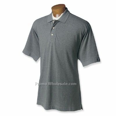 Cutter & Buck Tournament Pique Polo For Men Mid Grey Heather