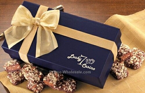 English Butter Toffee W/ Navy Blue Gift Box