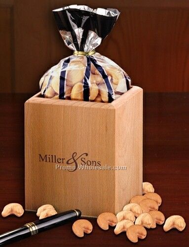 Extra Fancy Cashews In Hardwood Pen & Pencil Cup