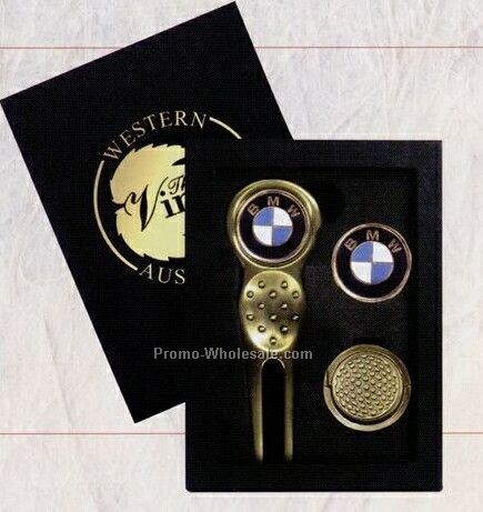 Gift Set - Divot/ Visor Clip/ Extra Ball Marker