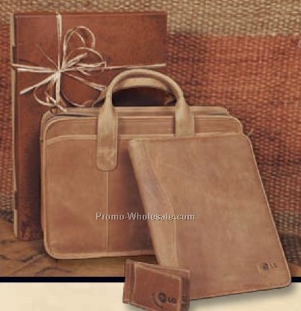 Gift Set W/ Buffalo Valley Briefcase, Meeting Folder & Money Clip-wallet