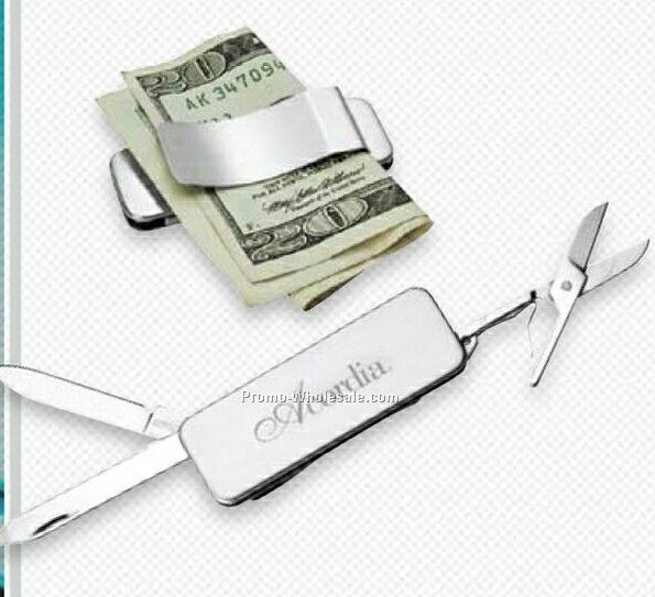 Giftcor 5-in-1 Money Clip 2-1/4"x3/4"