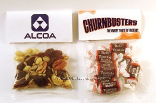 Header Card Packs Clear Cello Bag W/ 1 Oz. Small Gum Balls