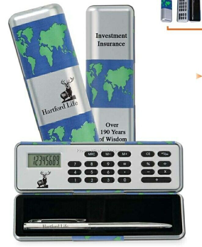 Illusion Series Global Calculator/ Pen Set