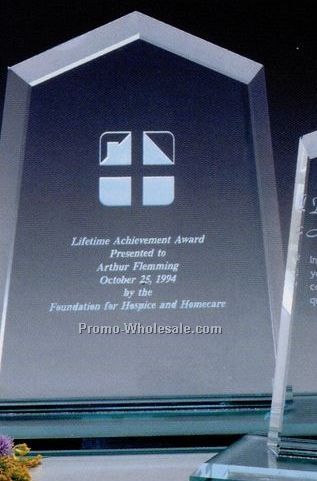 Jade Crystal Hamilton Peak Award 8"