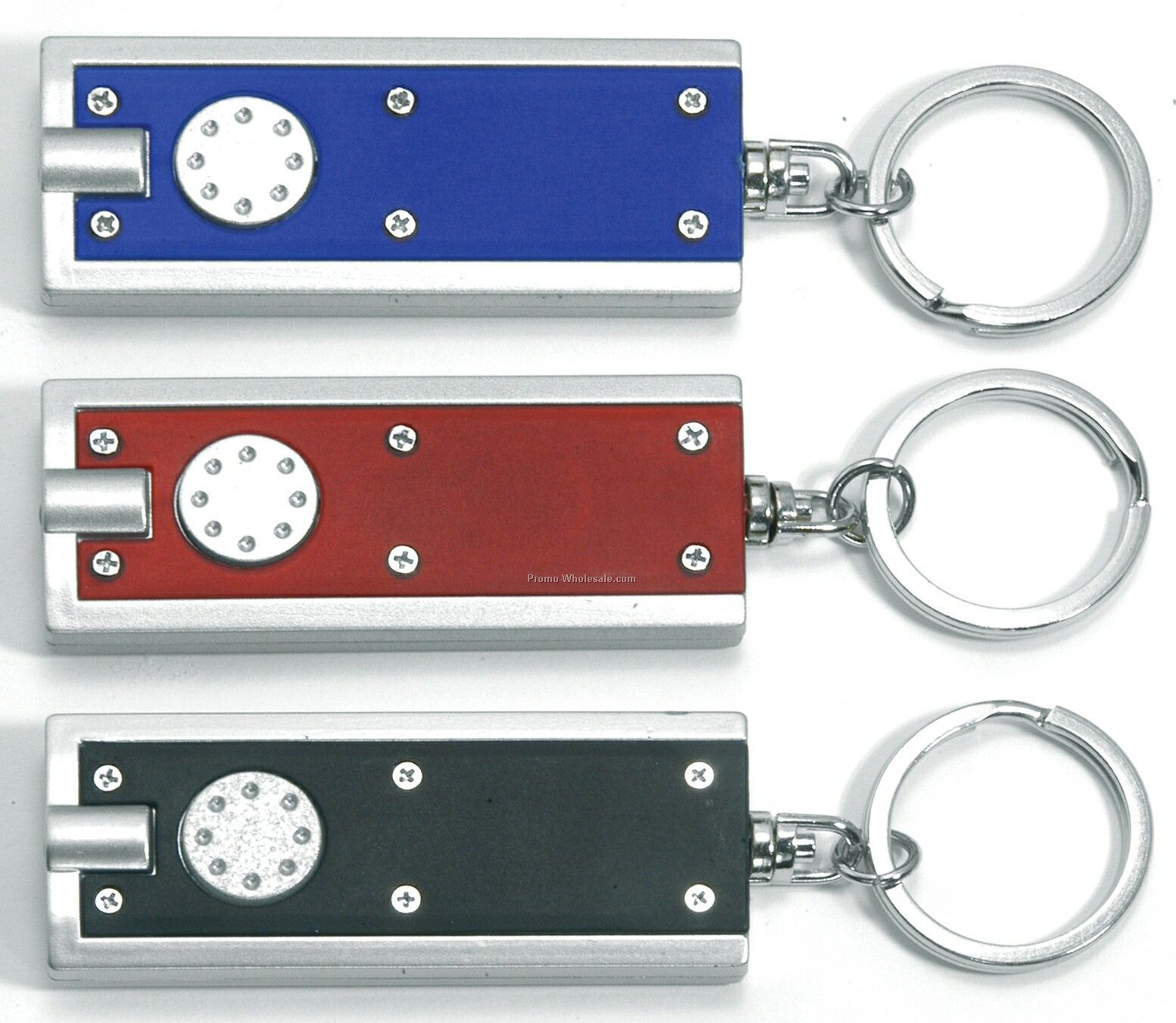 Key Ring W/ Lock LED Light - 2-1/4"x7/8"