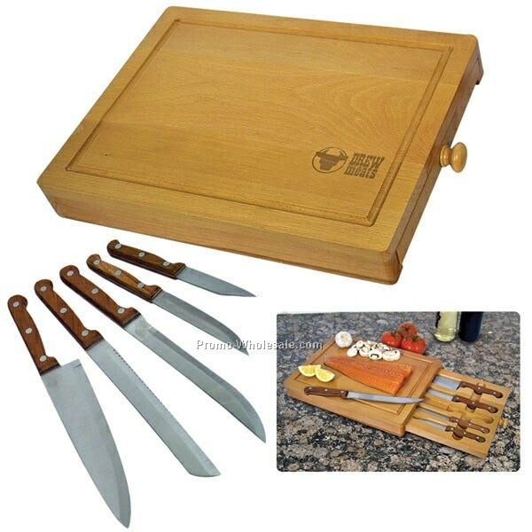 Knife Set W/ Cutting Board (Not Imprinted)