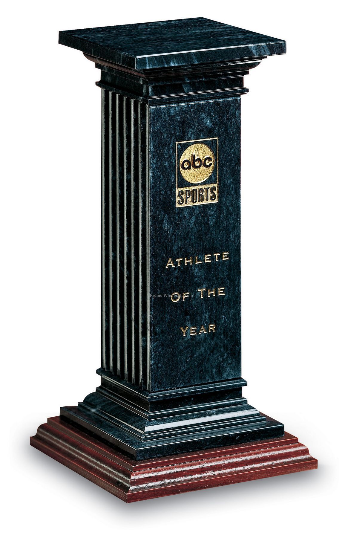 Large Luxor Black Marble Pillar Award