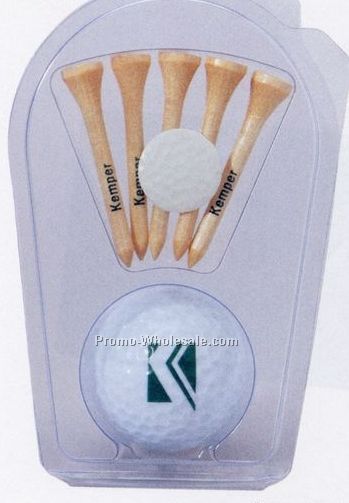 Par Pack With Golf Ball / Ball Marker & Tee