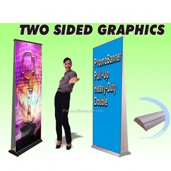 Promo Banners Heavy Duty 31.5" X 80" 2 Sided