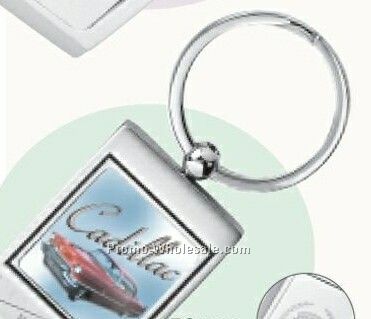 Rectangle Photo Key Ring /1-1/2"x3-1/4"x1/4"