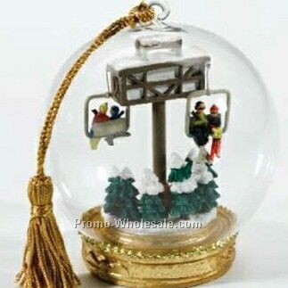 Ski Lift Memory Globe