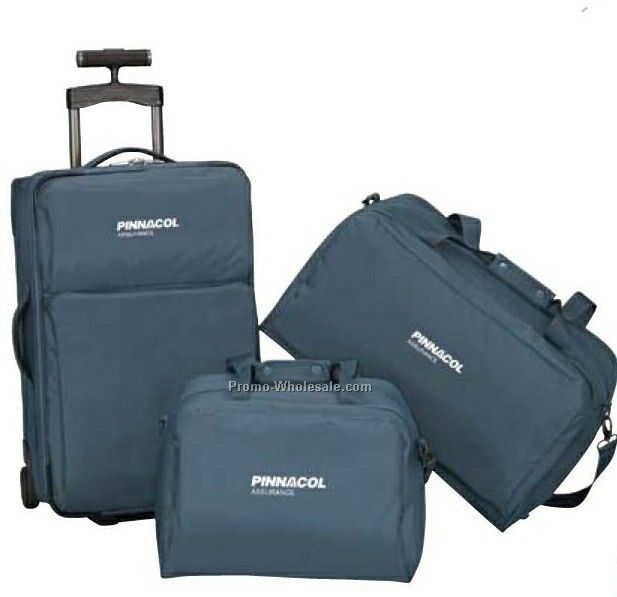 Soren 3 Piece Cruize Set #1 - With 22" Upright, Duffel & Tote Bag (Slate)