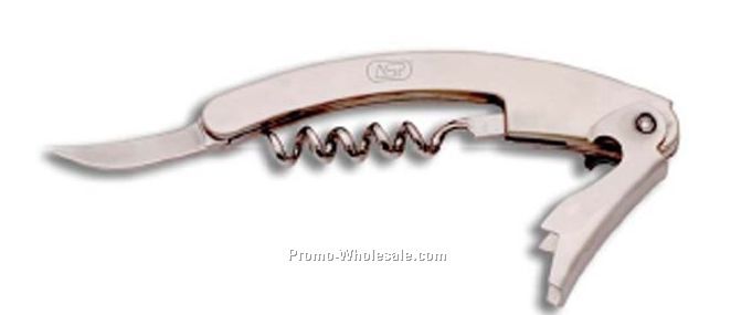 Stainless Steel Corkscrew & Cutter