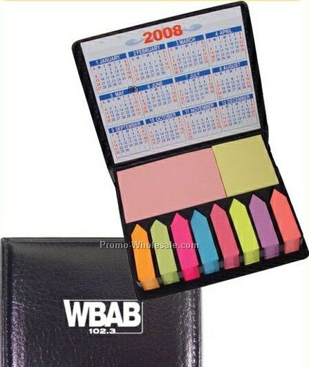 Sticky Notes & Flags Set W/ Calendar