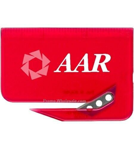 Translucent Raspberry Red Ruler Letter Opener (Rush)