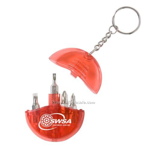 Translucent Screwdriver Keychain