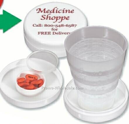 Travel Cup & Pill Box