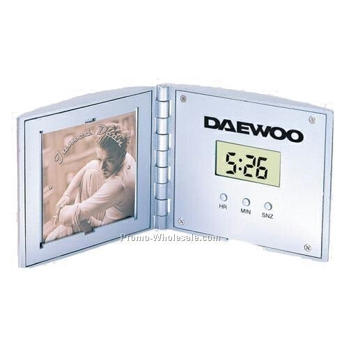 Travel Folding Alarm Clock / Picture Frame