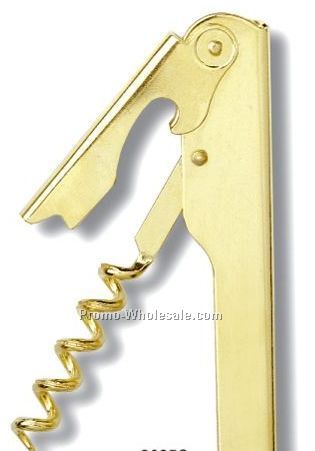 Waiter's Gold Plated Corkscrew (Laser Engraved)